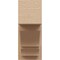 Ekena Millwork 7 1/2-in W x 16-in D x 16-in H Balboa Block Rough Cedar Woodgrain TimberThane Outlooker, Primed Tan OUTUR075X16X16BOA44RCPR - alternate 2